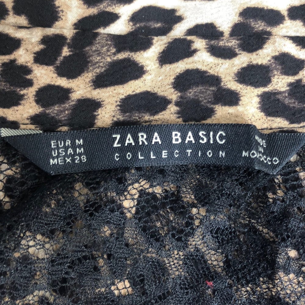 Zara Basic Collection Cheetah Print Top - Picture 7 of 9